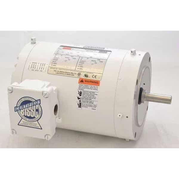 Washdown Motor, 3 Ph, TENV, 1/2 HP, 1750 rpm, DAYTON, Mfr# 1TTB6BG