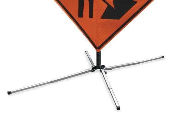 Sign Stand, Traffic, Spring Base, Alum