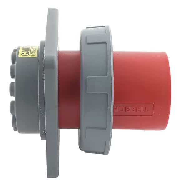 Watertight Pin & Sleeve Inlet, 60 A, 480V AC, Three Phase, 3 Pole, IEC Grounding