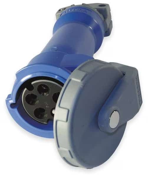 Watertight Pin & Sleeve Connector, 30 A, 120/208V AC, Three Phase, 4 Pole, IEC Grounding, NEMA 4X