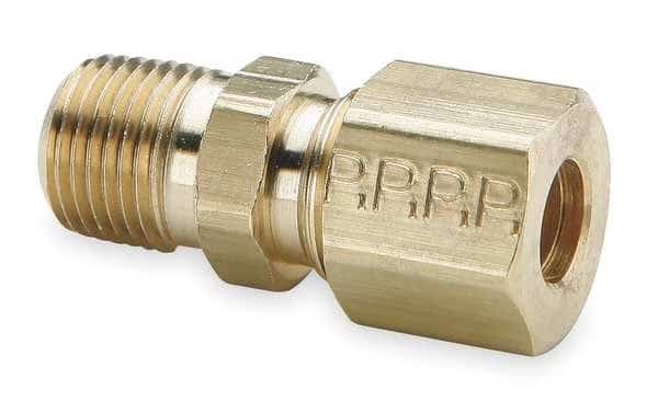 5/8" Compression x 3/8" MNPT Brass Connector 10PK