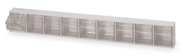 Bins, 9 Tip Out, Ivory, QUANTUM STORAGE SYSTEMS, Mfr# QTB309IV