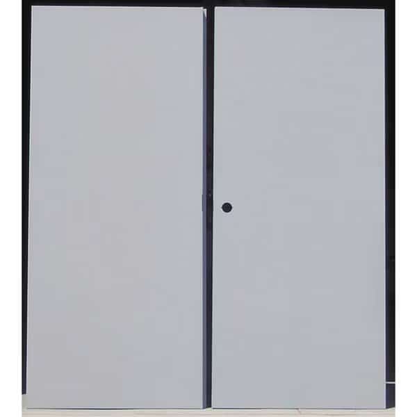 Flush Double Door, RHR, 84 in H, 72 in W, 1 3/4 in Thick, 16 Gauge Steel, Type: 3