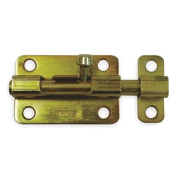 Barrel Slide Bolt, Yellow Zinc, 3 In. L