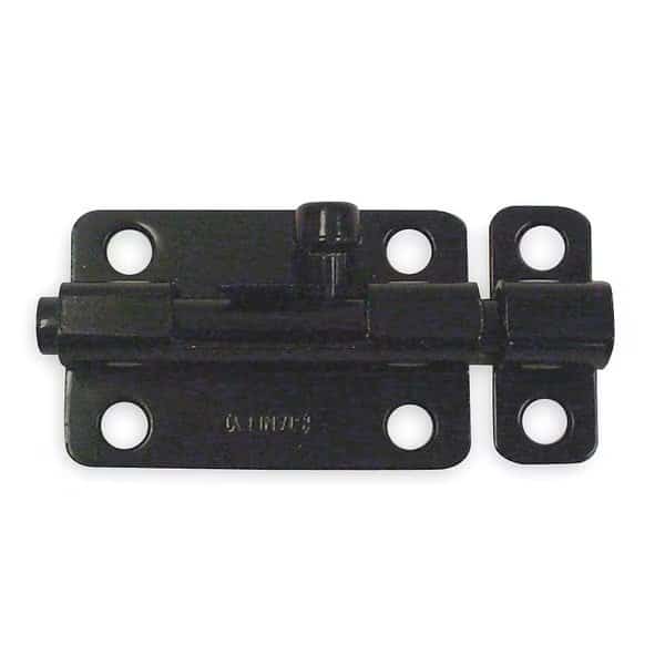 Slide Barrel Bolt, Black, 3 In