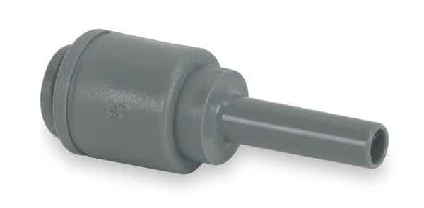 Reducer,1/2 In. Tube OD,Acetal,Gray,PK10, Mfr#: PI061612S-PK10, JOHN GUEST