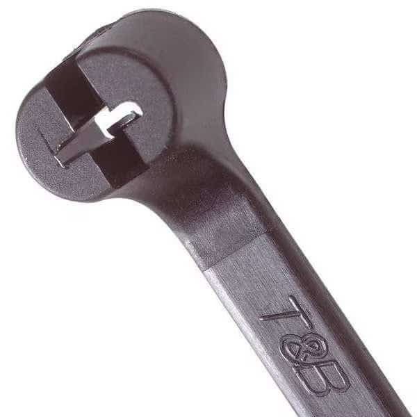 Cable Tie, 18 in L, 5 in Max Bundle Dia., Black, Nylon 6/6, 120 lb Strength, 500 PK
