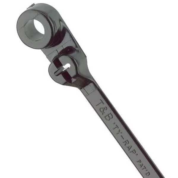7.8" L Mountable Cable Tie BK PK 1000, TY-RAP, Mfr# TY35MX