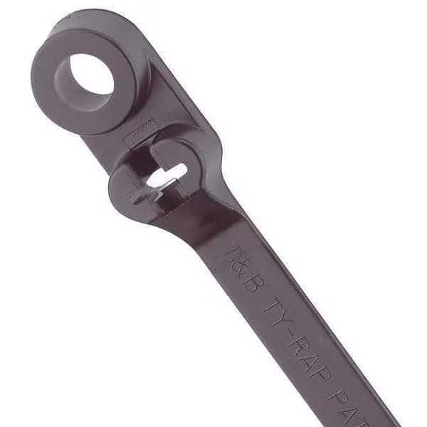 Cable Tie, 14 in L, 3-1/2 in Max Bundle Dia., Black, Nylon 6/6, 120 lb Strength, 500 PK