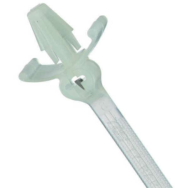 Cable Tie, 8 in L, 1-3/4 in Max Bundle Dia., Natural, Nylon 6/6, 50 lb Strength, 1000 PK