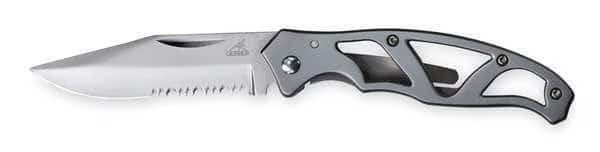 Locking Pocket Knife, Serrated, 2 1/4 In