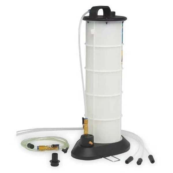 Fluid Evacuator/Brake Bleeder, Pneumatic, Capacity 2.3 Gal.
