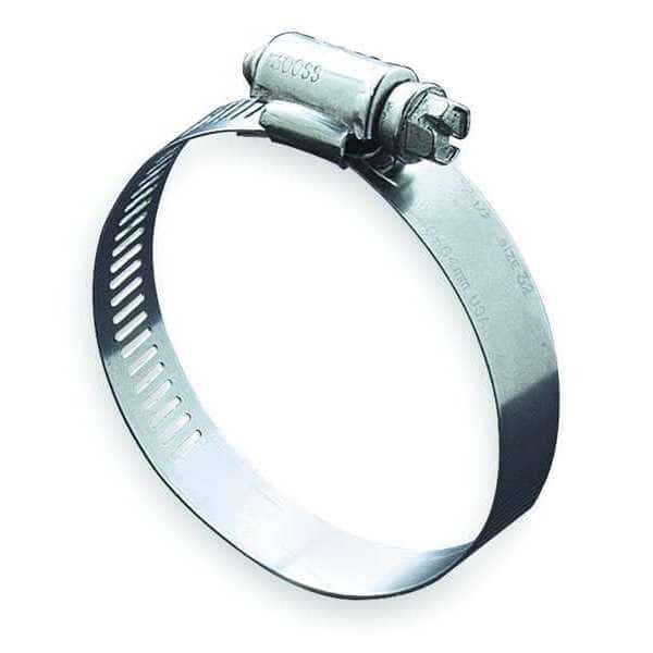Hose Clamp, 3 to 5 In, SAE 72, SS, PK10, Thickness: 0.022 in