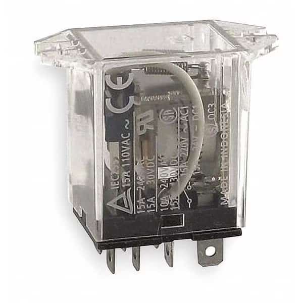 Relay, 8Pin, SPDT, 15A, 12VDC, OMRON, Mfr# LY1F-DC12
