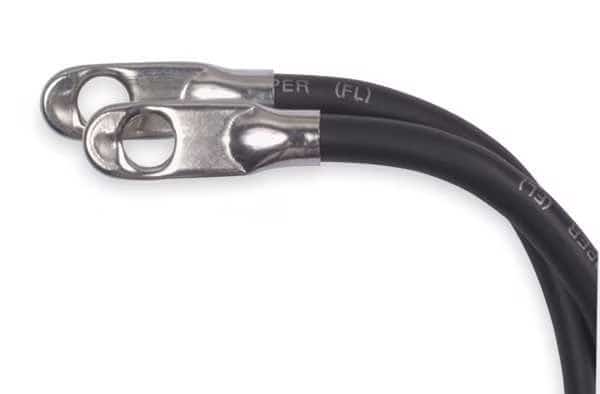 Battery Cable with Lugs,Black,4AWG,68 In, Mfr#: SS68-4, ROAD POWER