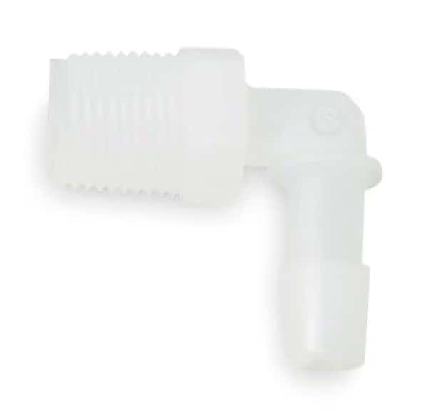 Elbow, Thread To Barb, PVDC, 1/4 In, PK5