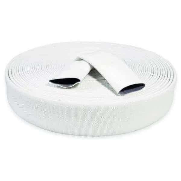 1-1/2" ID x 100 ft Rubber Water Discharge Hose 125 PSI WT