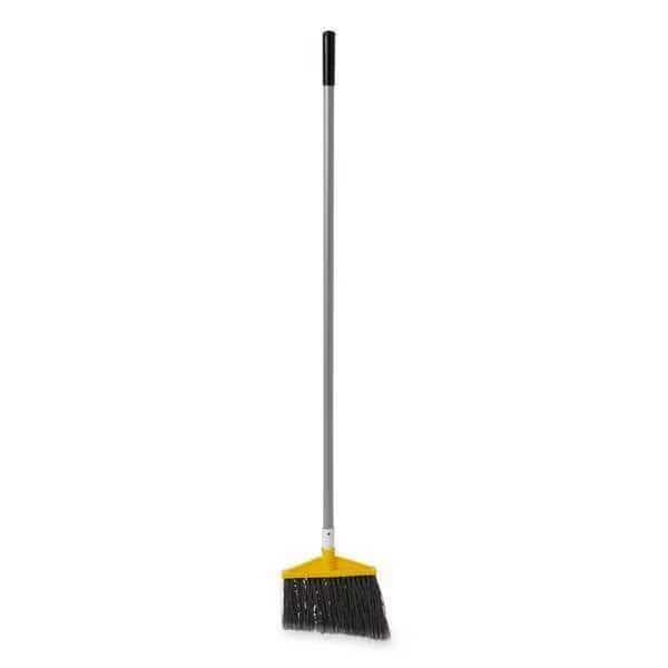 10 1/2 in Sweep Face Angle Broom, Medium, Synthetic, Gray