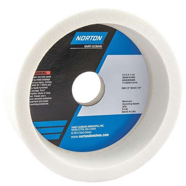 Straight Cup Wheel,6 Diax2 Tx1.25 AH,PK5, Mfr#: 66252838486, NORTON