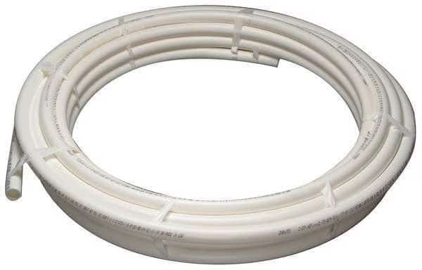 PEX Tubing, White, 1-1/4 in, 100 ft, 100 psi