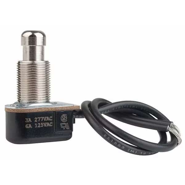 Miniature Push Button Switch, SPST, Nickel