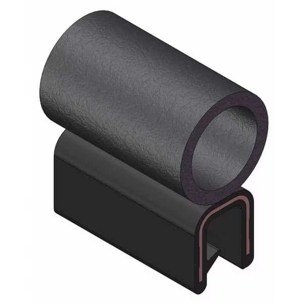 Edge Grip Seal, EPDM, 25 ft Length, 0.75 in Overall Width, Style: Trim with a Side Bulb, TRIM-LOK, Mfr# 7100B3X5/32C-25