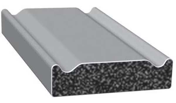 Crown Rectangle Rubber Seal w/Adhesive Back, 100 ft. x .25"H x .5"W