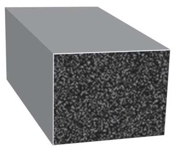 Rubber Seal,Rectangle,0.5 In W,100 Ft, Mfr#: X272BT-100, TRIM LOK INC