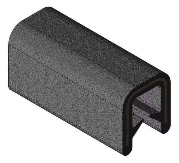 Edge Trim, Alum Clip, 0.3 In W, 100 Ft