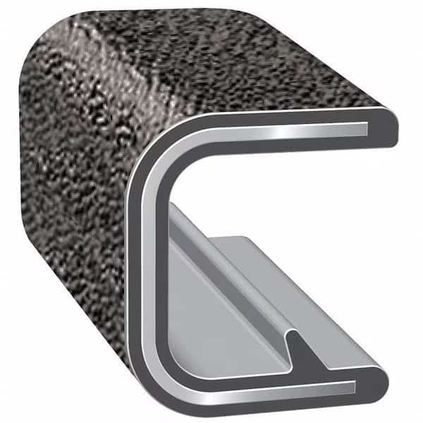Edge Trim, Alum Clip, 0.42 In W, 100 Ft