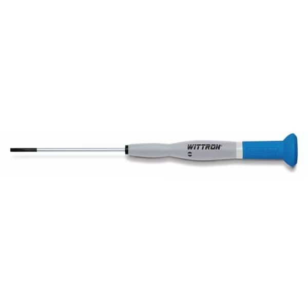 Precision Slotted Screwdriver 1/8 in Round, Witte, Mfr#: 9T 89718