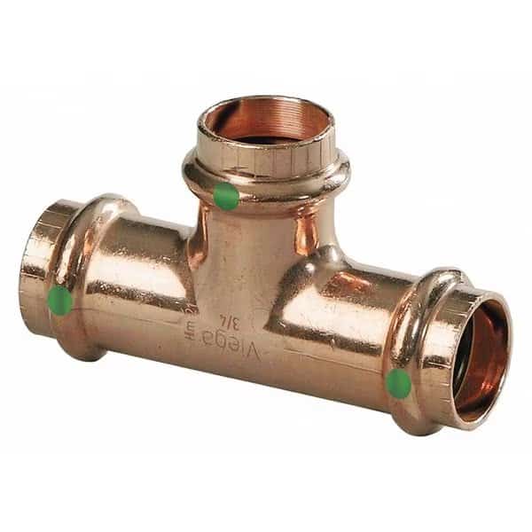 Viega ProPress tee, 1-1/4" x 1-1/4" x 1/2"