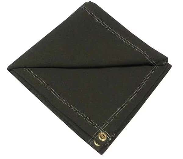 Standard Duty Tarp, 15 ft 6 in x 23 ft 6 in, 20 Mil, Green, Cotton Canvas