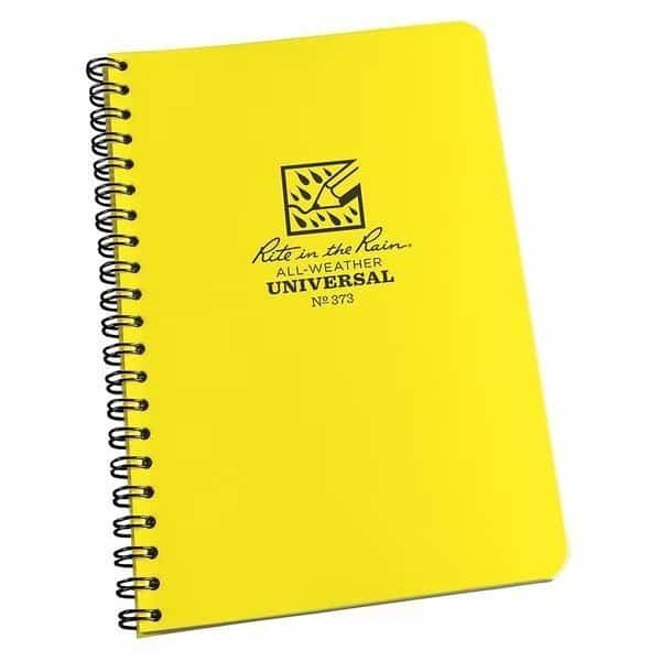 All Weather Notebook, Univ Grid, 4-5/8x7in, Rite In The Rain, Mfr#: 373