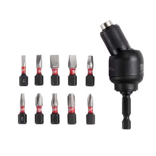 Pivot Holder and Bit Set,11 Pieces, Mfr#: 48-32-2301, MILWAUKEE