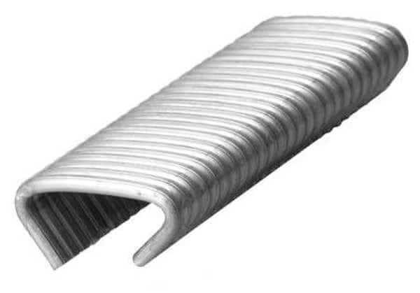 Hog Ring Staples, 9 ga, Aluminum, 500 PK