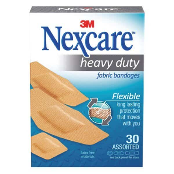 Bandages, Flex Fabric, Heavy Duty, PK24, Nexcare, Mfr#: 665-30PB