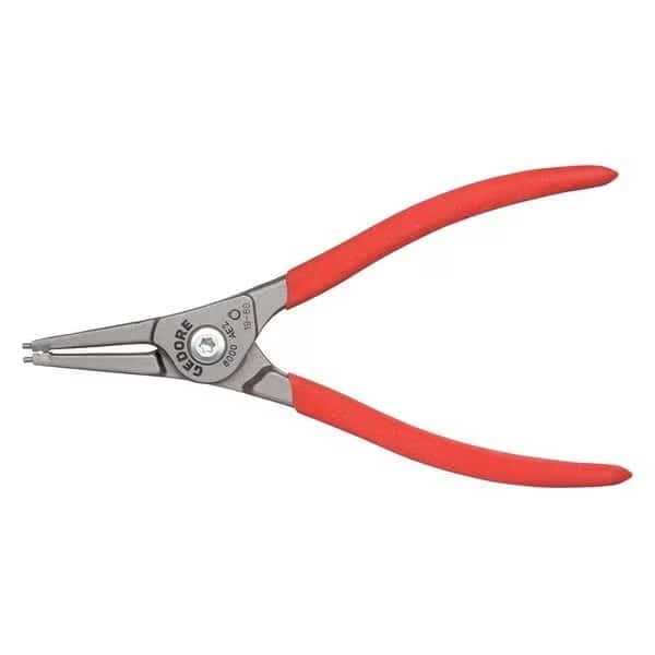 Ext Circlip Pliers, Straight, 3/4"-2-3/8", Material: Chrome Vanadium Steel, Roller Bearing Steel