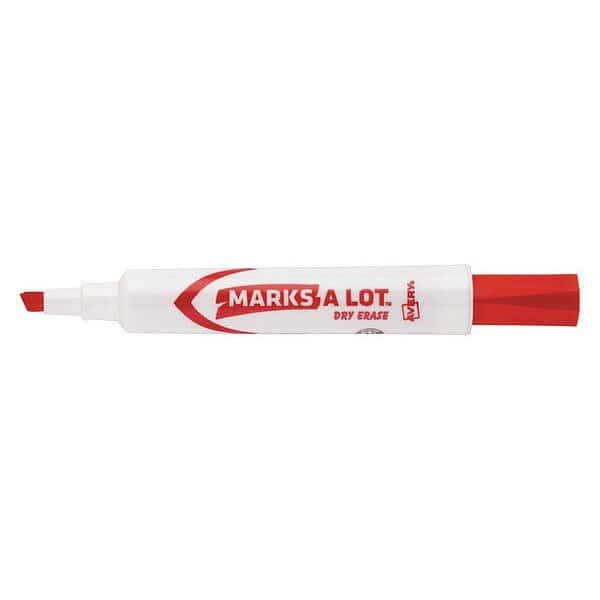 Desk-Style Dry Erase Marker, Chisel Tip, Blue
