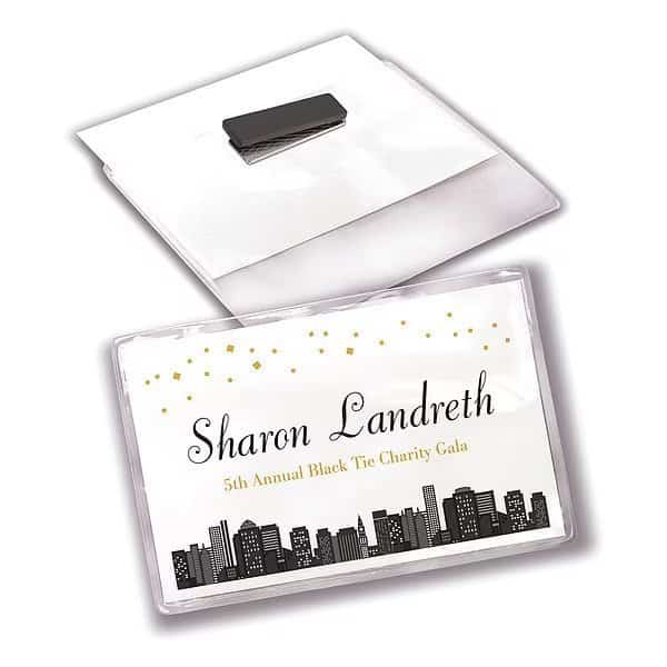 Secure Magnetic Name Badges, Durabl, PK48