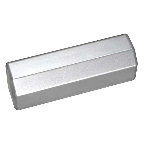 Door Closer Cover, Aluminum, Gray, Plastic