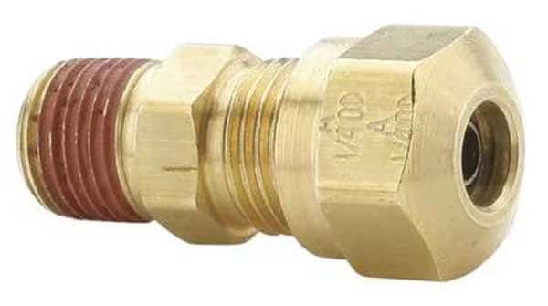 Male Connector, 1/4 x 3/8 In