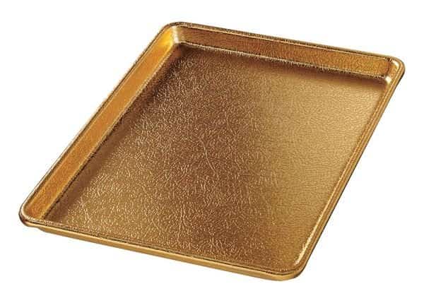 Display Pan, Gold, Aluminum, 9-1/2x13, CHICAGO METALLIC, Mfr# 40940