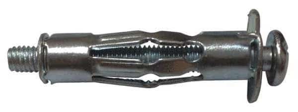 Wall Anchor, 1-3/4" L, Steel, 66 lbs Tension Strength, 100 PK