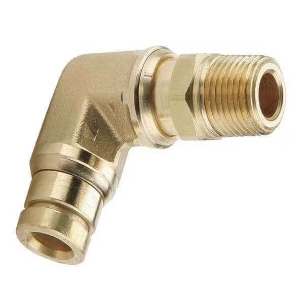 90Deg Swivel Male Elbow, 1/4 In, PARKER, Mfr# 169PTC-4-2