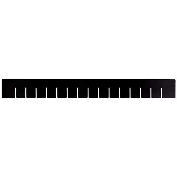 Plastic Divider, Black, 22 1/2 in L, 17 1/2 in H, 6 PK