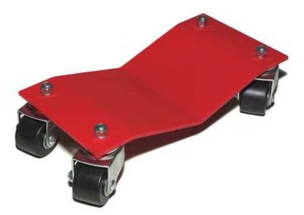Auto Dolly, Steel, 16 L x 8 W In., PK2