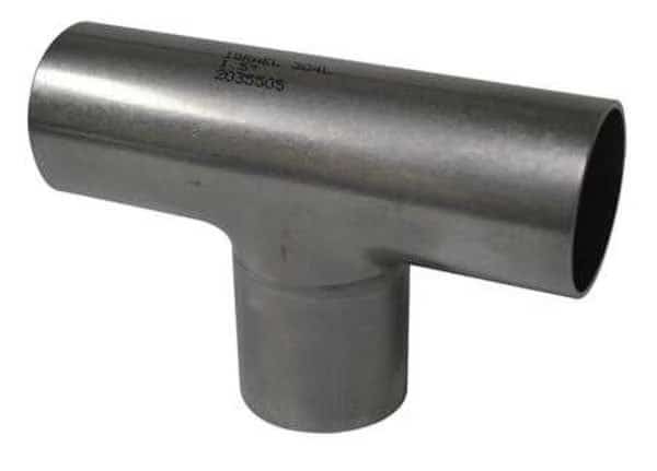 2" Butt Weld T304 SS Long Tee