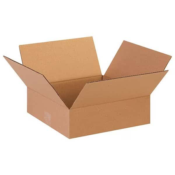 Flat Corrugated Boxes, 13" x 13" x 4", Kraft, 25/Bundle, EnjoyTool select, Mfr# 11R347