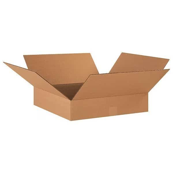 Flat Corrugated Boxes, 17" x 17" x 4", Kraft, 25/Bundle, EnjoyTool select, Mfr# 22XK75
